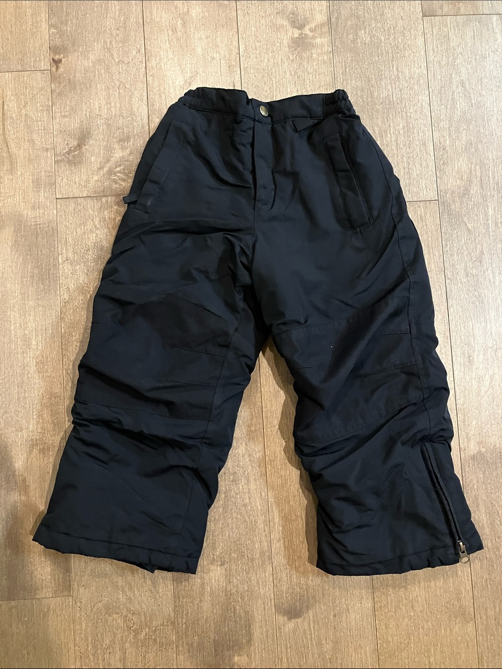 Lands' End Black Kids Insulated Snow Pants